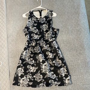 Black floral dress